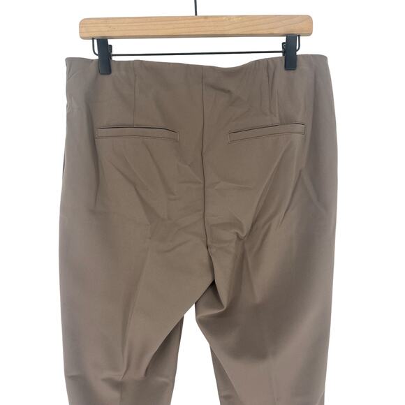 Cambio Ros Taupe Slim Tapered Stretch Trousers Size 44 - Picture 9 of 11
